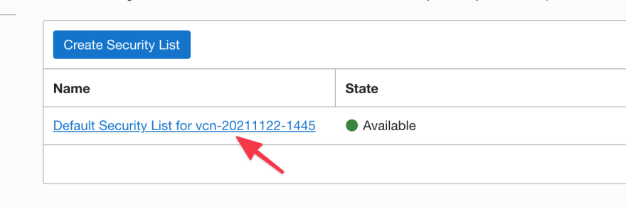 Security list Security list