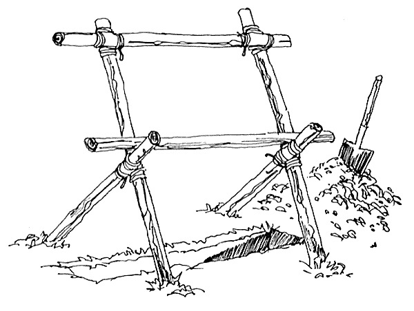 cleaning latrine
